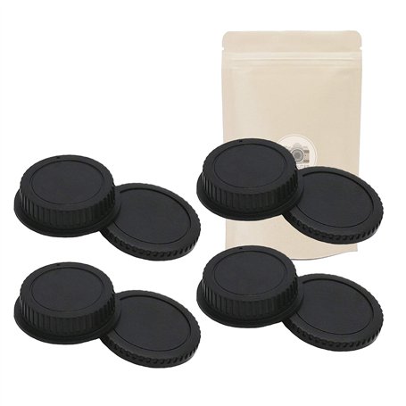 X4 EOS BO Cache Bouchon BOITIER + Arrière pour Objectif Monture Canon EOS EF EF-S Compatible Tous DSLR Canon - ADAPTOUT Marque F