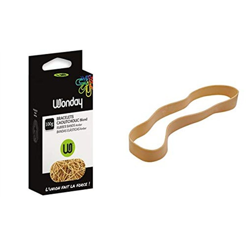 WONDAY Bracelets Caoutchouc, 120 x 10 mm, 100 g