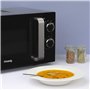 Micro-ondes Compact Design 20L VIO8 Noir H.Koenig Puissant 700W, Plateau tournant 24,5cm, Multifonction 5 niveaux de chauffe, fo