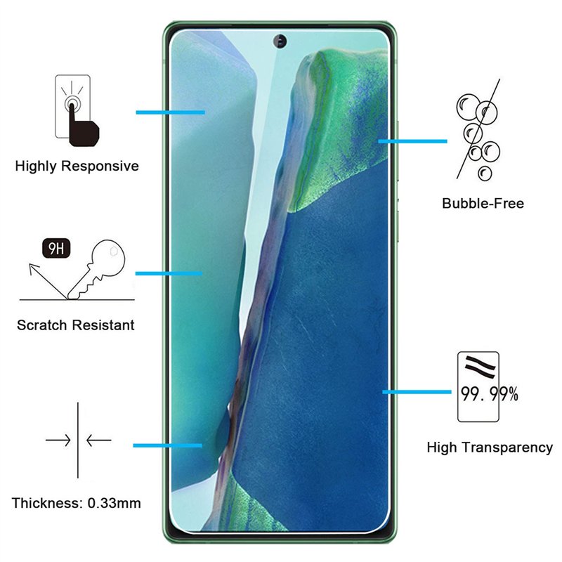 Image secondaire de NEW'C Lot de 2, Verre Trempé pour Samsung Galaxy Note20
