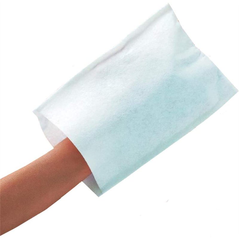 300 Gants de Toilette Jetables Ultra Doux - Non Tissés Molletonnés - Soins Médicaux et Hygiène - Blanc - Le Pro du Médical
