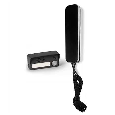 Zenitech SCS Sentinel - Interphone Audio 2 Fils pour Immeuble et Maison - 1 Combine Interphone Aimanté