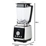 H.Koenig Blender Power+ Puissant 2000W aluminium MXH880 Bol tritan 2L Lames inox, 4Programmes glace pilée smoothie broyer pulse