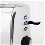 H.Koenig Grille Pain Toaster Spécial Baguette 2 Tranches TOS32 Fentes larges 40mm Inox vintage, 7 Niveaux de brunissage, Décongé