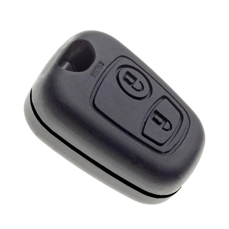 Jongo - Coque de Clé sans Lame Compatible avec Peugeot 106, 206, 206+, 206 Sedan | Boitier Clef Plip Voiture Télécommande 2 Bout