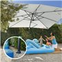 GARD & ROCK - Pied amovible pour parasols déportés, en aluminium - Multi-terrains à insérer sur les bases d'ancrage - Fixez soli