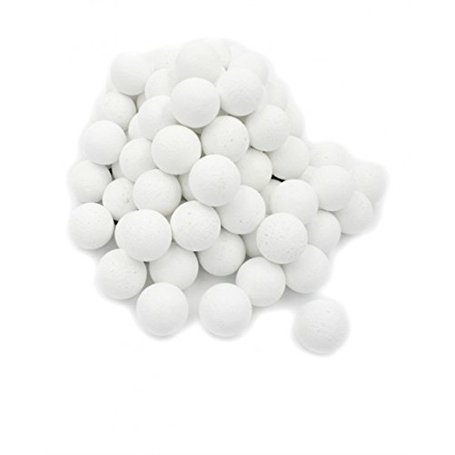 CAAA Lot de 100 balles de Baby-Foot BONZINI Blanches en liège