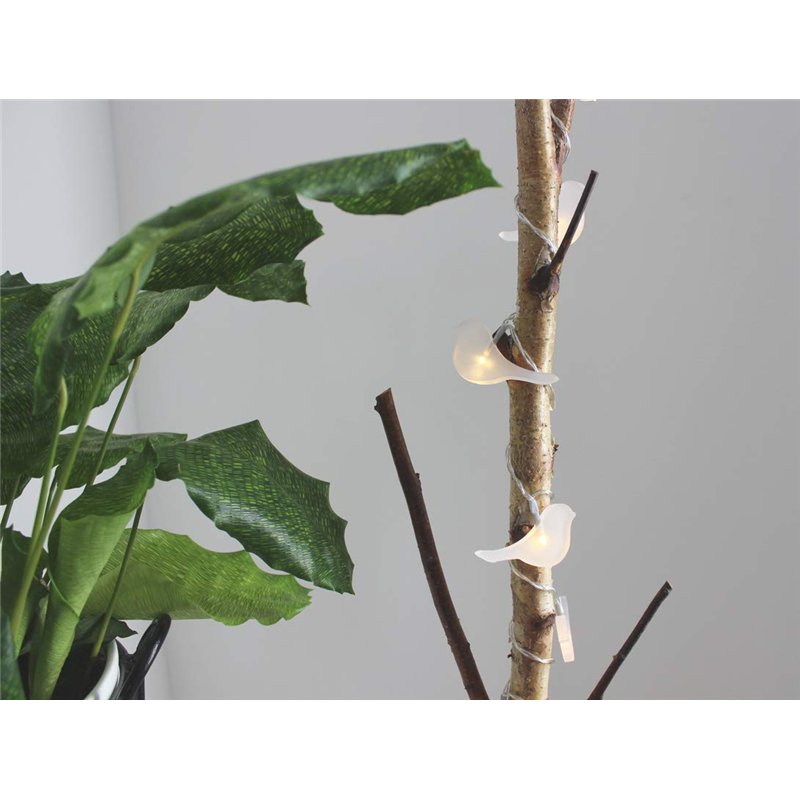 Image secondaire de Guirlande Lumineuse Intérieure I 15 Oiseaux Blancs I LED Blanc Chaud I Longueur de 2m I Alimentation USB I Déco Chambre Enfant S