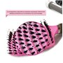 2 Brosses à Cheveux en Poils de sanglier- Démélant 100% Narurel - Démêler sans larmes ! Set Brosses (Rose et violette)