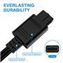 Link-e : Cable AV Audio Video RCA Compatible avec la Console Nintendo 64, Super Nintendo et Gamecube (N64, SNES, Supernes, GC)