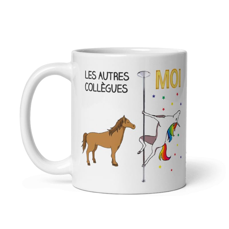 Image secondaire de L'Esprit Des Anges Tasse Mug Idée Cadeau Super Collègue de Travail Licorne Pole Dance Entreprise Nouveau Job, Céramique