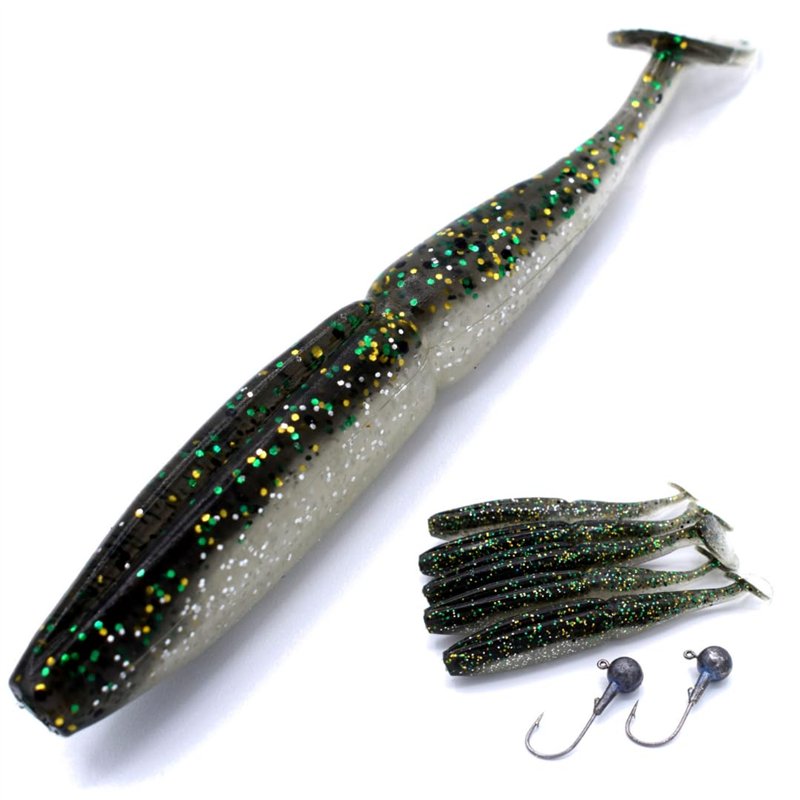 trifyd ® Fishing - Leurres Souples shad de 10 cm pour brochet ou Tous Types de carnassiers