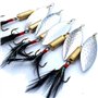 trifyd ® Fishing - Cuilleres tournantes Peche Kits Leurres brochet et carnassiers 8 cm 11g - 5 pièces