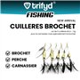 trifyd ® Fishing - Cuilleres tournantes Peche Kits Leurres brochet et carnassiers 8 cm 11g - 5 pièces