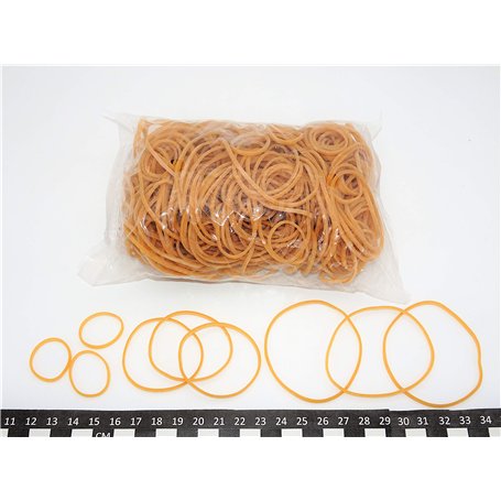 Progom - Elastiques caoutchouc - blond - tailles assorties - longueur à plat : 30mm