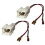 AERZETIX -C10867-2x Connecteur adaptateur de haut-parleur - Compatible avec Dacia Dokker Logan 2 Lodgy Sandero 2 Renault Captur