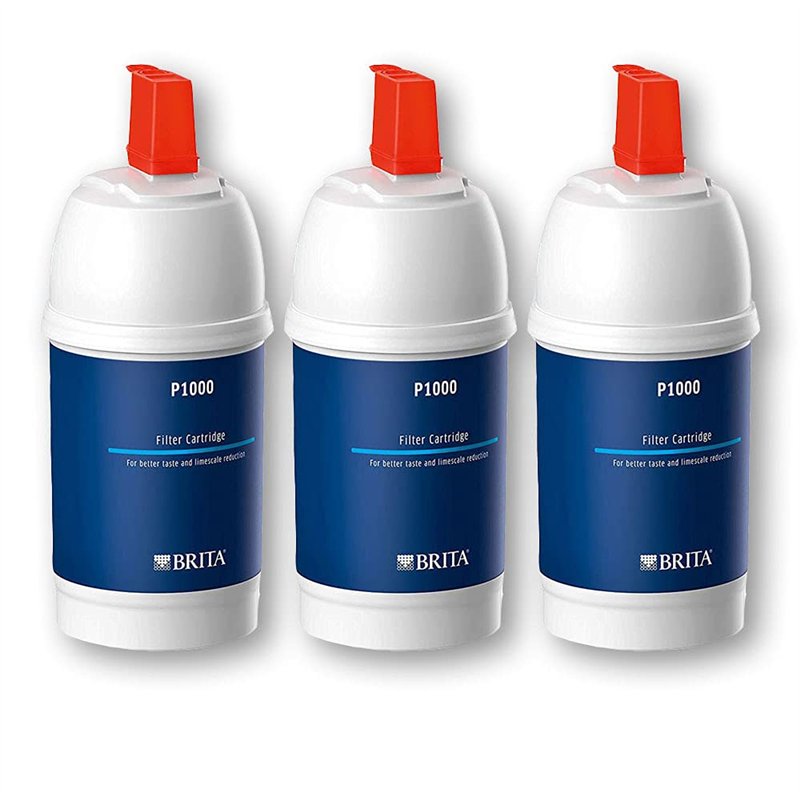 Brita P1000 Lot de 3 filtres à eau pour robinet Brita