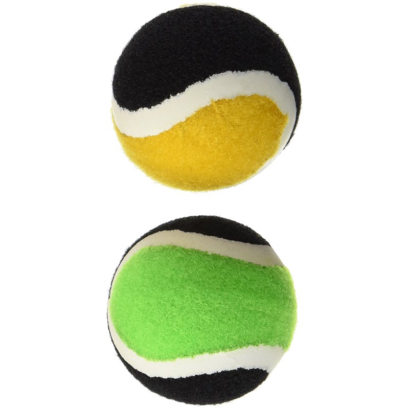 Schildkrot Fun Sports Balles de Remplacement en Velcro 2 Pièces Lot, Vert Jaune, Diamètre 6,25 cm