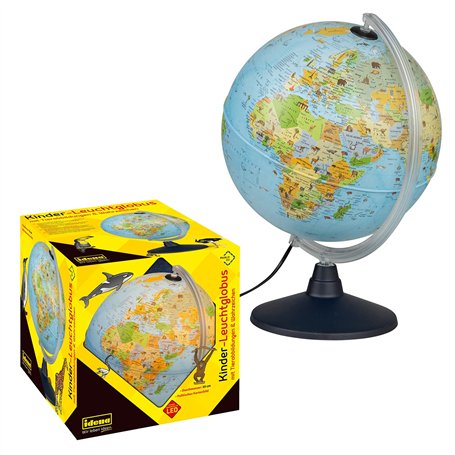 Idena 22059 - Globe lumineux avec illustrations d'animaux