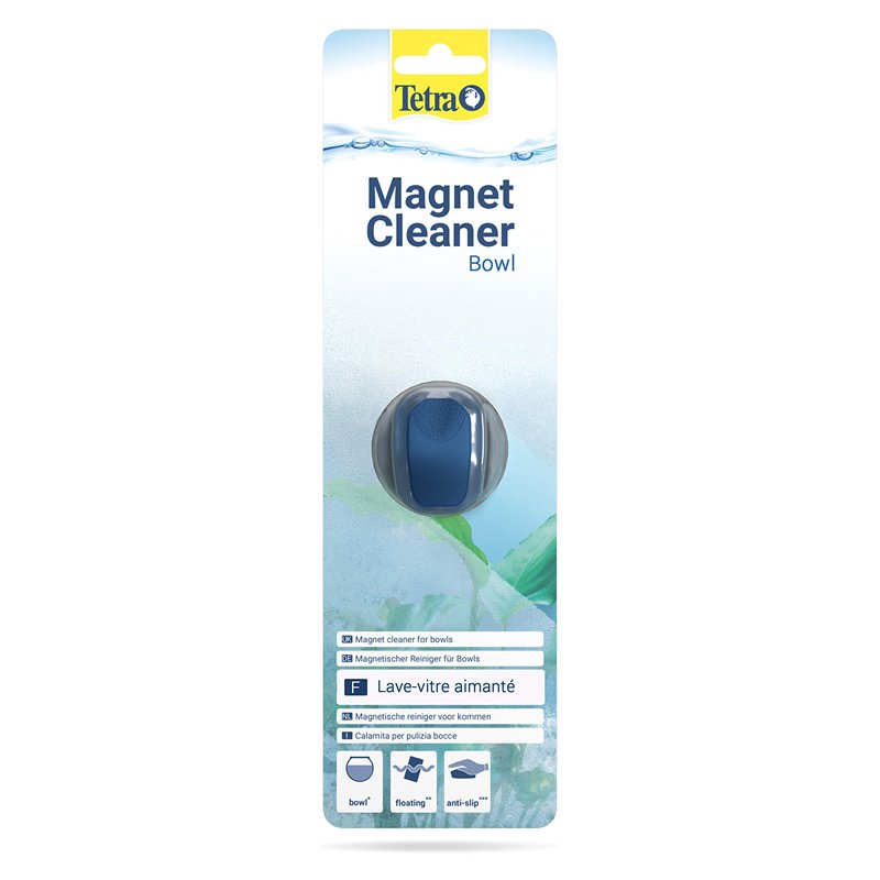 Tetra Magnet Cleaner Boule - Lave-Vitre Aimanté pour Aquariums Boules et de Forme Sphérique – Nettoyage Rapide et Efficace sans 