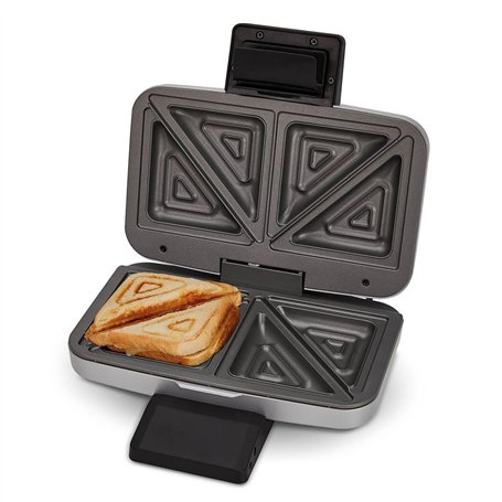Cloer 6259 Appareil à croque-monsieur pour 2 sandwichs divisés en diagonale