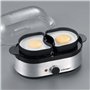 Cloer 6099 Cuiseur à Œufs avec message acoustique prêt, pour jusqu‘a 6 oeufs, inserts pour œufs pochés, 400 W, Boîtier en matièr