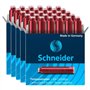 SCHNEIDER Lot de 5 Boîtes 6 Cartouches d'encre rouge