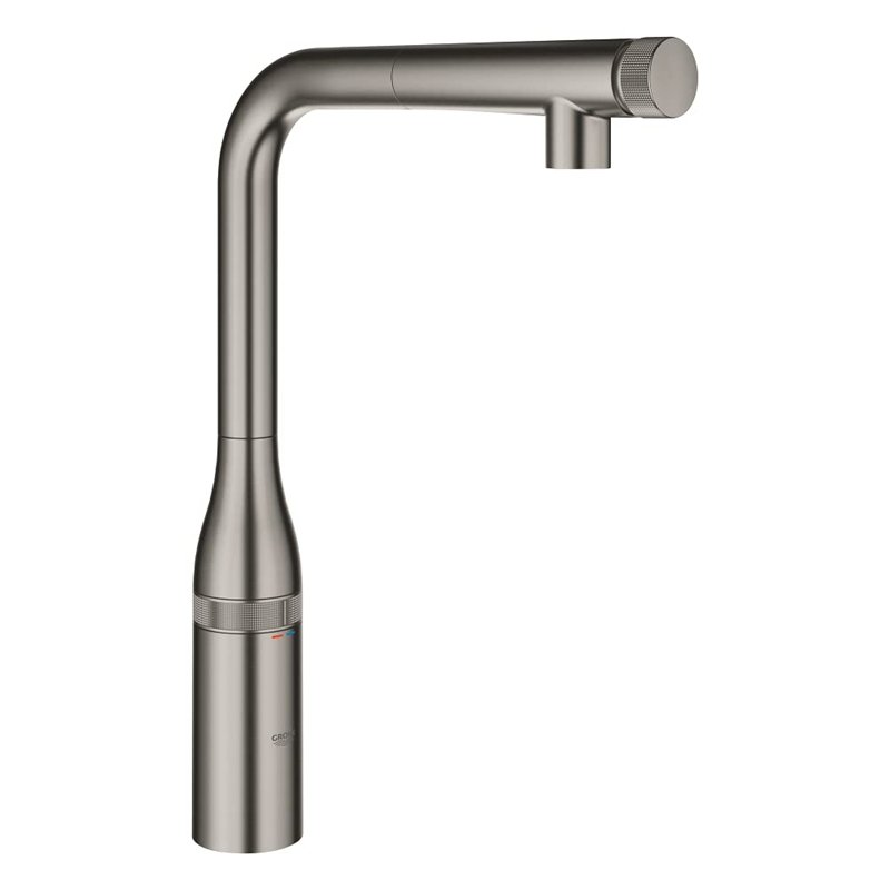 GROHE Essence Smartcontrol Keukenkraan - uittrekbare sproeikop - 360 graden draaibaar - geborsteld hard graphite (mat antraciet)
