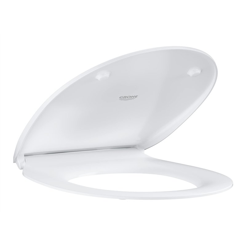 GROHE Siège de toilette Bau en céramique à fermeture souple slim 39923900, blanc alpin, 1 pièce