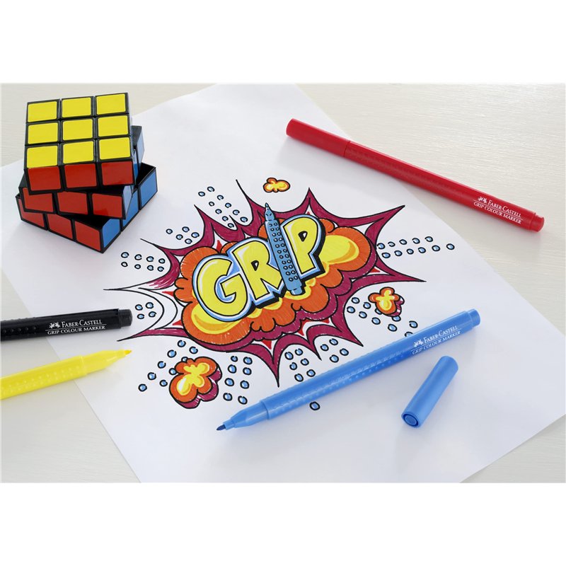 Image secondaire de Faber-Castell 516021 Lot de 10 Feutres Grip Colour