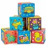 BIECO Cube Bebe Set | Pack de 6 | Cube a Empiler Bebe | Cube Dactivité Bebe | Jeux Bebe Cube Eveil Bébé Jeu Montessori Bebe Jeux
