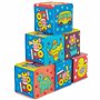 BIECO Cube Bebe Set | Pack de 6 | Cube a Empiler Bebe | Cube Dactivité Bebe | Jeux Bebe Cube Eveil Bébé Jeu Montessori Bebe Jeux