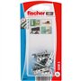 fischer - Cheville métallique pour carton-plâtre GKM S K avec vis/Blister de 6