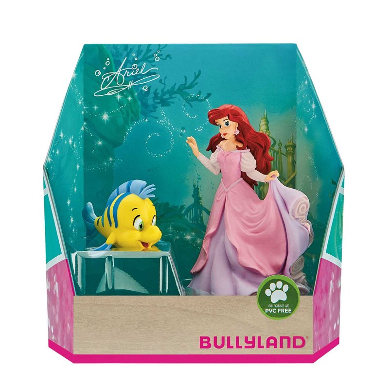 Bullyland 13437 - Jeu de Figurines, Walt Disney Arielle - Arielle et Fabius, Figurines peintes à la Main, sans PVC, pour Les Enf