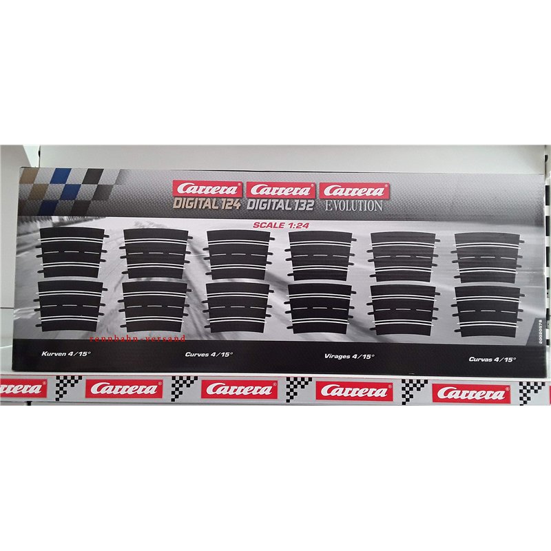 Carrera - rail et accessoire pour circuit - 20020578 - 1/24 et 1/32 - Carrera Evolution -Carrera Digital 132 et 124 - Courbes 4/