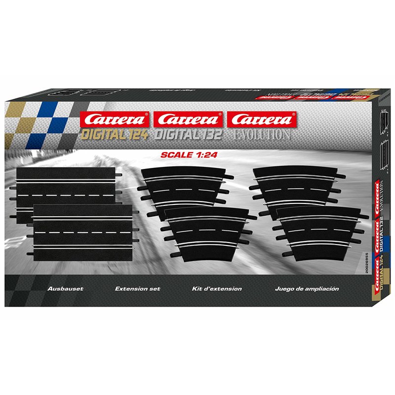 Carrera Evolution - 20026955 - Digital 124/132/Evolution Kit d'extension (2 Droites, 4 Courbes 1/30°)