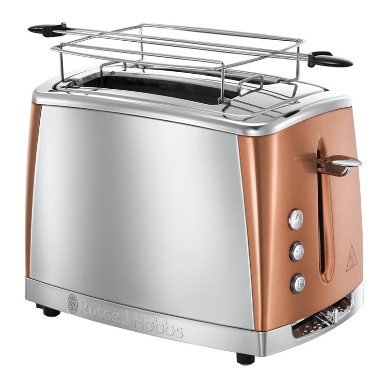 Russell Hobbs Grille Pain [Pour 2 Tranches] Luna Cuivre Inox
