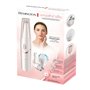 Remington Epilateur électrique [Soin visage Kit:3en1] Smooth&Silky (épilateur visage longue durée, brosse nettoyante visage,tête