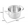 Fissler Original-Profi Collection Faitout en Acier Inoxydable (Ø 24 cm, 6,3 l) avec Couvercle Métallique Et Graduation Intérieur