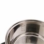 Axentia 220690 Cuiseur Vapeur à 2 Niveaux Métal Argent 20 cm, 6 L