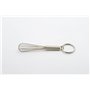 Weis 59908 Porte-clés Mini-Fouet Acier Argent 8 x 2 x 2 cm
