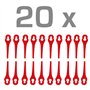 IKRA lames en nylon 15130190 set de 20 pièces, compatibles avec coupe-bordures IART 2520, IAT 20-1M, ICGT 2025 & IART 1224