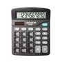 Genie 225 BD Calculatrice de bureau 12 chiffres Dual-Power (Solar et batterie) Design compact Noir