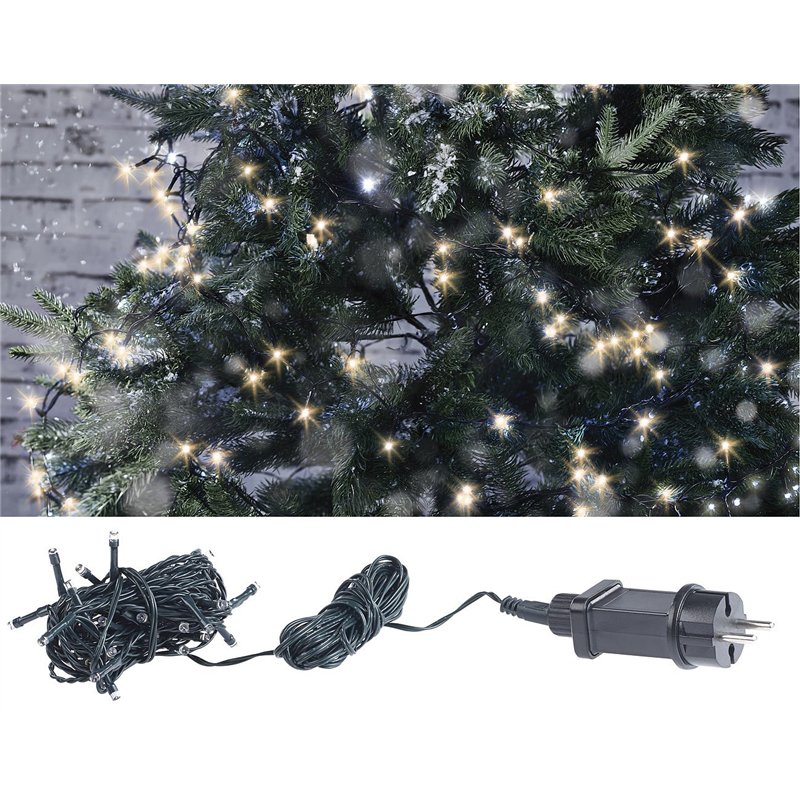 Image secondaire de Guirlande lumineuse pour intérieur et extérieur - Blanc chaud - 4 m [Lunartec]