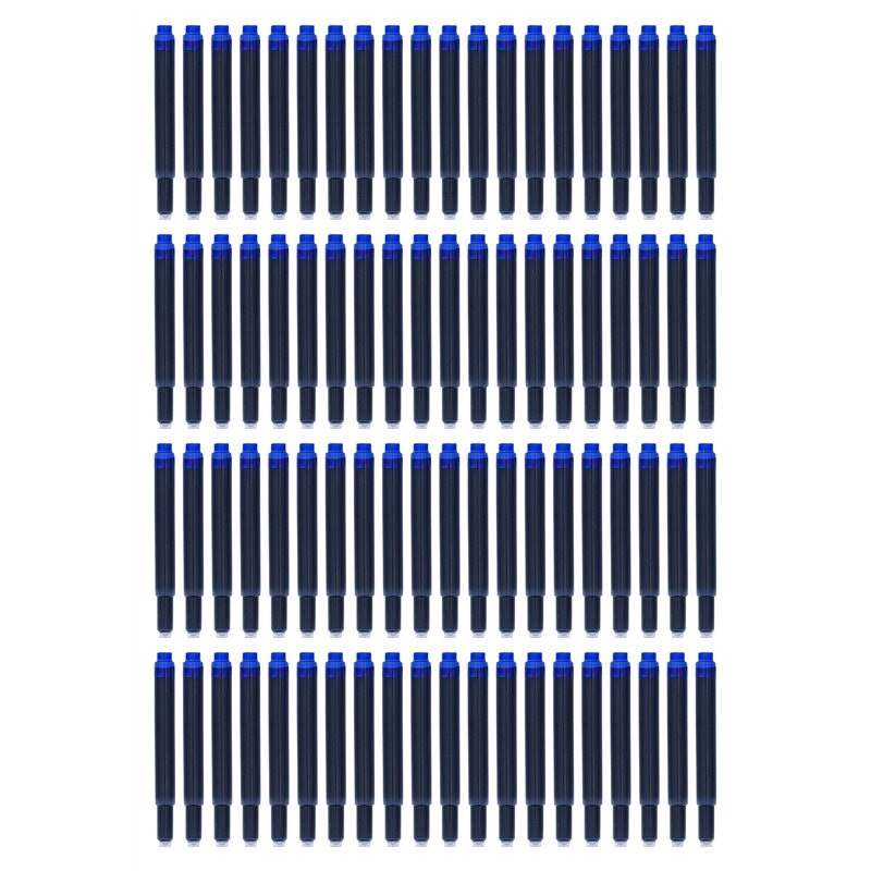 TSI 18080 Lot de 80 cartouches d'encre universelles, couleur bleu roi