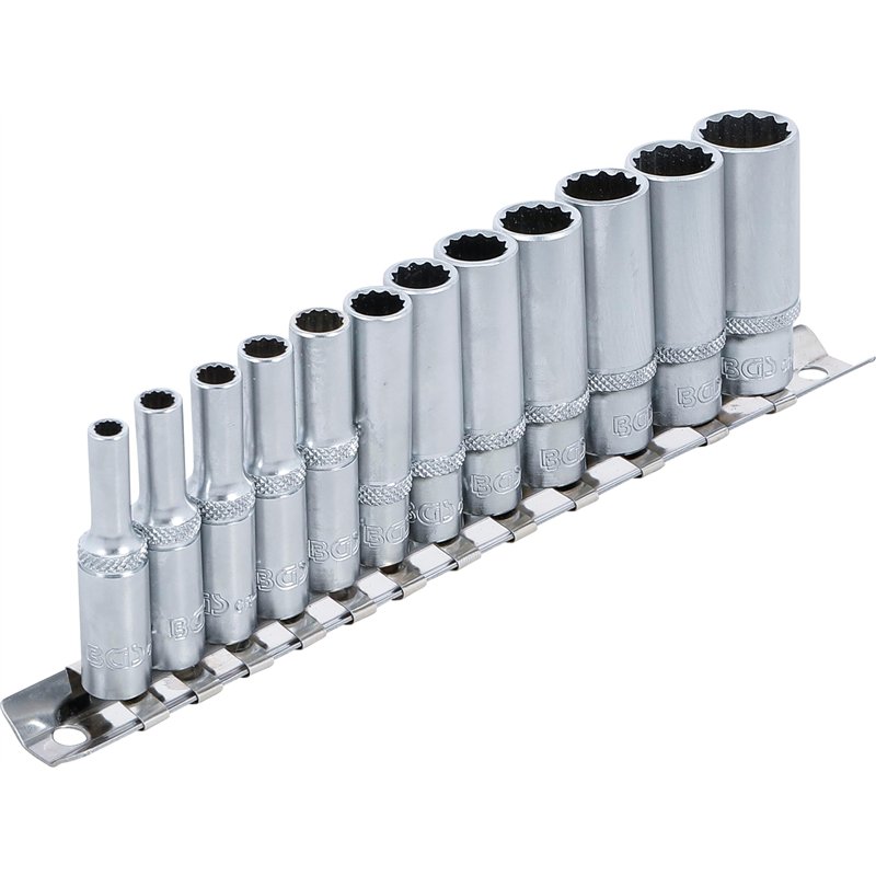 Image secondaire de BGS 2757 | Jeu de douilles, douze pans, longues | 6,3 mm (1/4