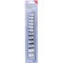 BGS 9104 | Jeu de Douilles, six pans | 10 mm (3/8") | 8 - 19 mm | 12 pièces, 26.5 x 3 x 4 cm