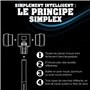 Halder Simlpex EH 3026 Maillet en Caoutchouc/Plastique 30 mm