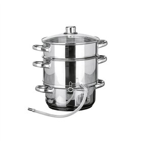 Haushalt International Extracteur de jus en acier inoxydable