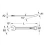 KS Tools 517.061 Clé mixte déportée 10 mm